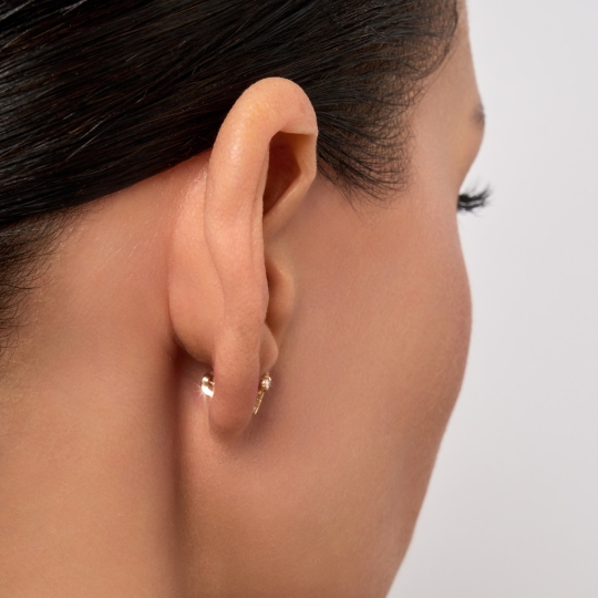 Серьги из золота с фианитами