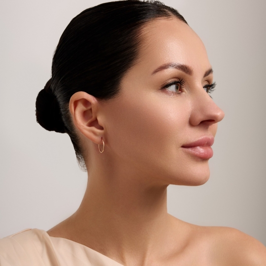 Серьги-трансформеры из золота с фианитами