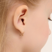 Серьги из золота с фианитами