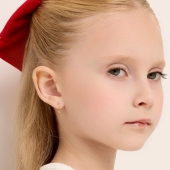 Серьги из золота с фианитами