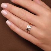 Кольцо из золота с фианитами