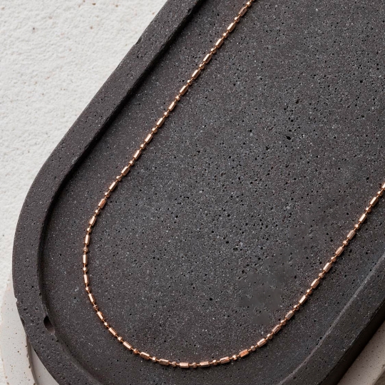 Цепь из белого золота плетения "Сингапур"