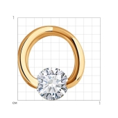 Подвеска из золота с бриллиантом