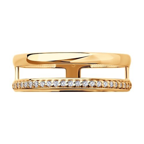 Кольцо из серебра с ювелирным кристаллом