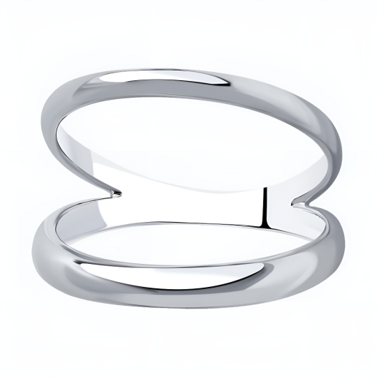 Кольцо из серебра с фианитами