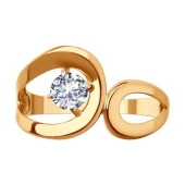Кольцо из золота cо Swarovski Zirconia