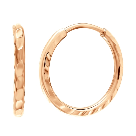 Серьги из золота с фианитами