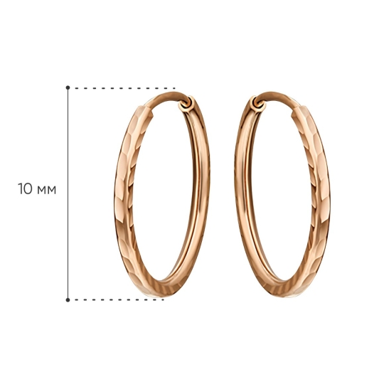 Серьги из золота с фианитами