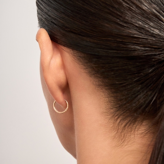 Серьги-конго из золота