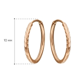 Серьги-конго из золота