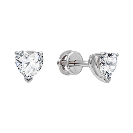 Серьги из серебра с гранатами