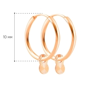 Серьги-конго из золота