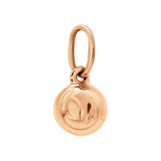 Подвеска из золота с наноизумрудами и фианитами