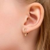 Серьги из золота с фианитами