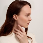 Серьги из золота с алмазной гранью