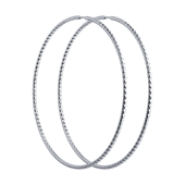 Серьги-кольца из серебра
