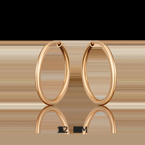 Серьги из золота с алмазной гранью