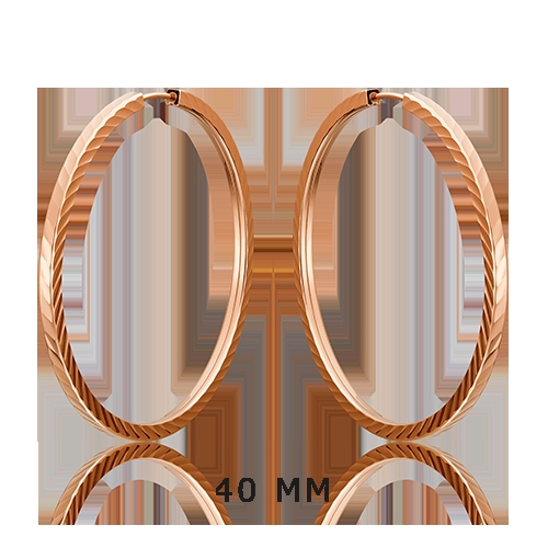 Серьги из золота с фианитами