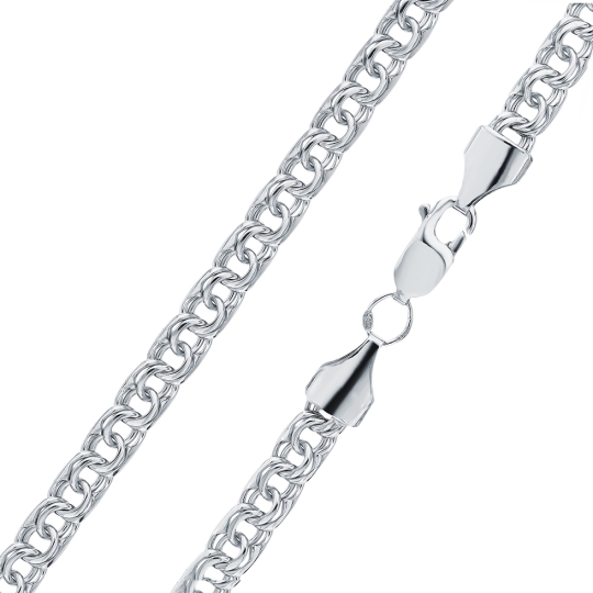 Браслет из серебра с агатами и фианитами