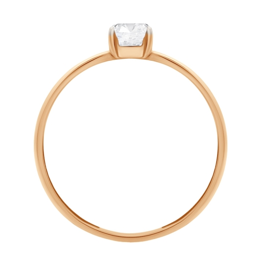 Кольцо из золота с фианитами 