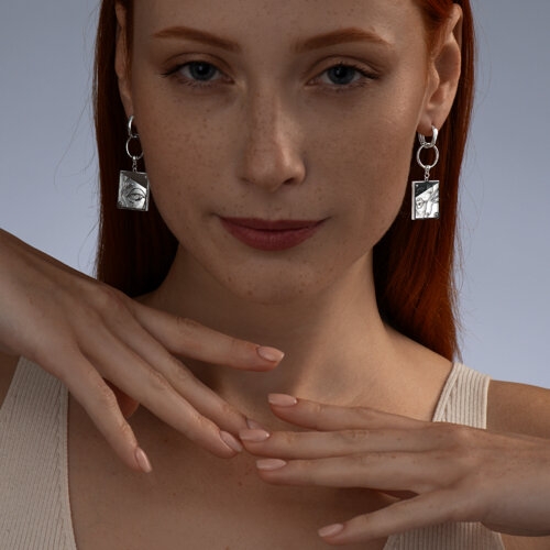 Подвеска из серебра с перламутром