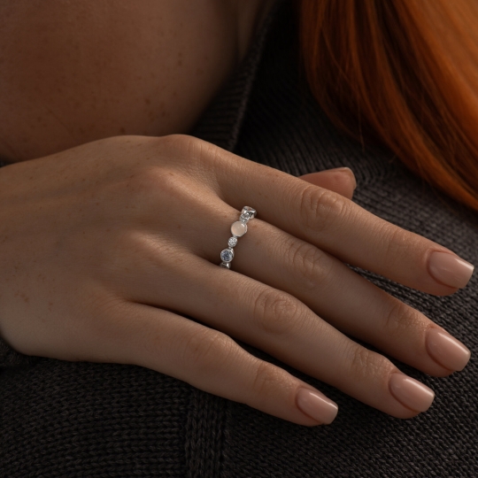 Кольцо из серебра с чернением