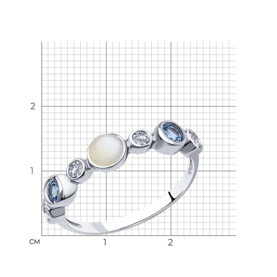 Кольцо из серебра с чернением