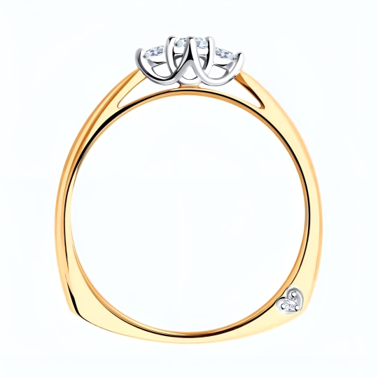 Кольцо из золота с бриллиантами