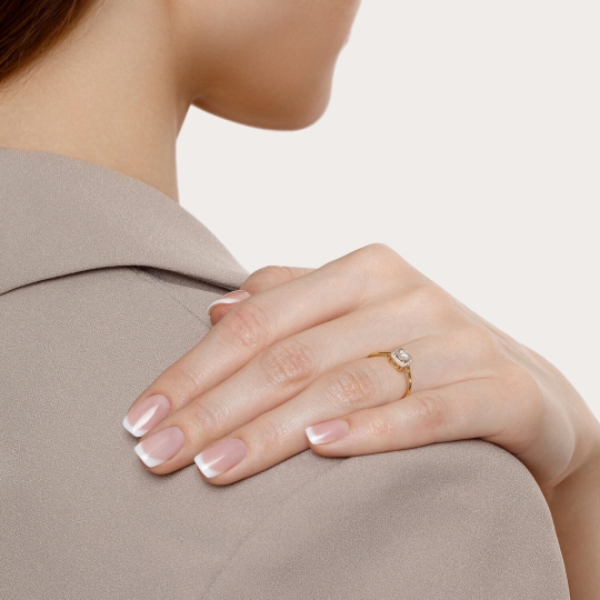 Кольцо из золота с бриллиантами