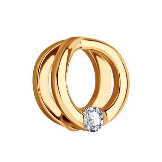 Подвеска из золота с фианитами