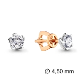 Серьги из золота с бриллиантами 