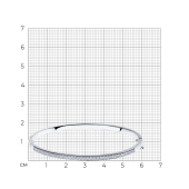 Браслет из серебра с фианитами