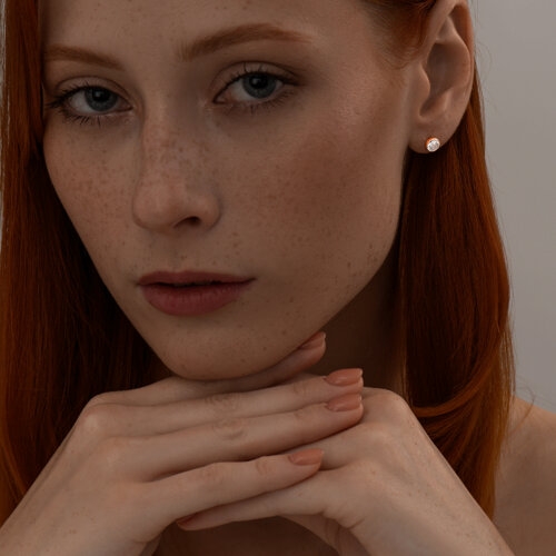 Серьги из серебра с эмалью