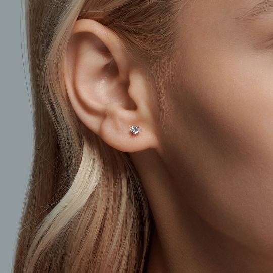 Серьги из золота с бриллиантами и сапфирами