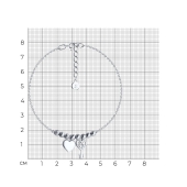 Браслет из серебра с эмалью
