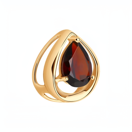 Подвеска из золота с бриллиантами и "танцующим" бриллиантом