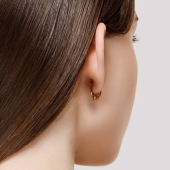 Серьги из золота с алмазной гранью