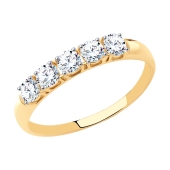 Кольцо из золота со Swarovski Zirconia