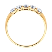Кольцо из золота со Swarovski Zirconia