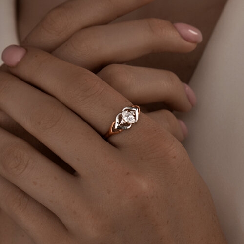 Кольцо из серебра с жемчугом 