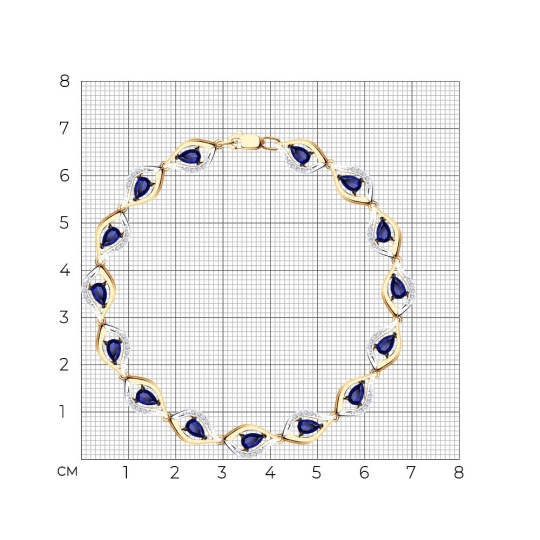Браслет из лимонного золота с отверткой