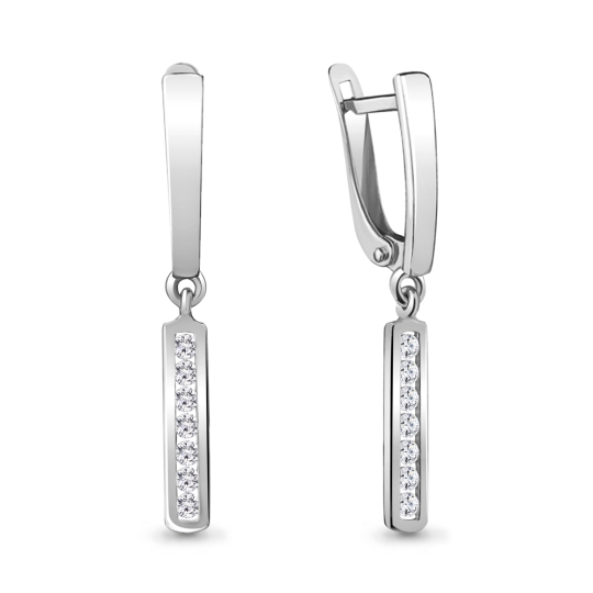 Серьги-кольца из серебра