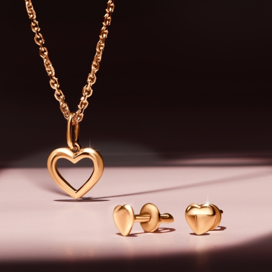 Серьги из золота с фианитами