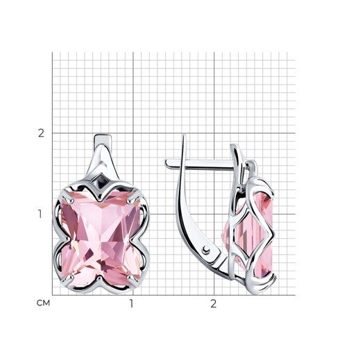 Кольцо из серебра с ювелирным кристаллом