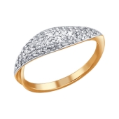 Кольцо из золота с бриллиантами 