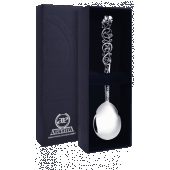 Ложка чайная из серебра с чернением 