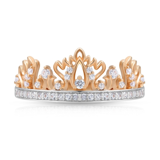 Кольцо из золота с ситаллом