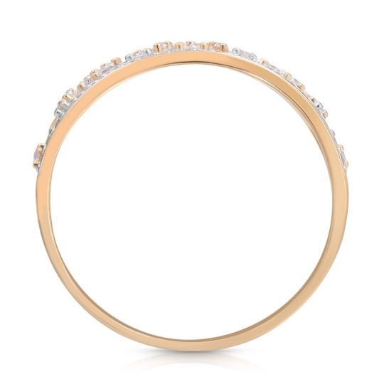 Кольцо из золота с ситаллом