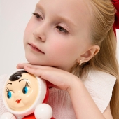 Серьги из золота с фианитами