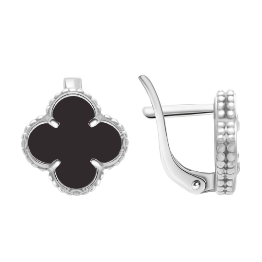 Серьги из серебра с бриллиантами